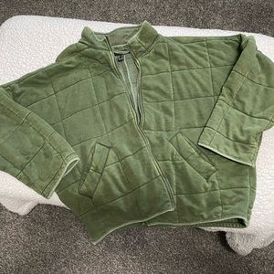 Forever 21 Zip Up Quilted Coat